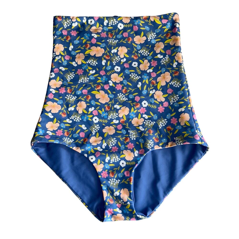 Women XS June Loop Swimwear Ultra High Waist Swim Bottoms floral